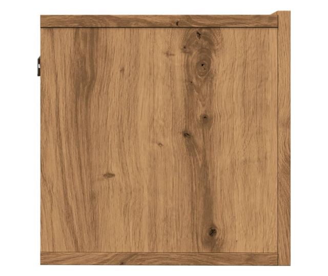 2 db kézműves tölgy falra szerelhető TV-szekrény 100x30x30 cm