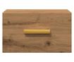 2 db kézműves tölgy fali szerelhető éjjeliszekrény 35x35x20 cm thumbnail 4