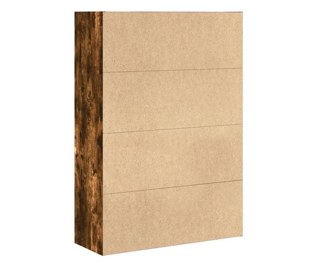 füstös tölgy színű szerelt fa könyvespolc 80 x 30 x 114 cm