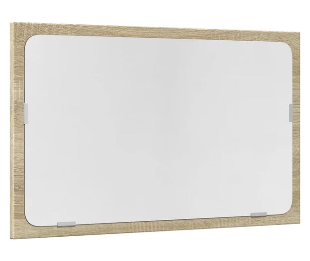 2 részes sonoma tölgyszínű szerelt fa fürdőszobai bútorszett