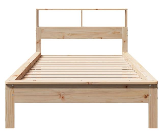 tömör fenyőfa könyvespolcos ágy matrac nélkül 90 x 190 cm