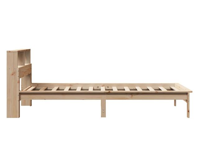 tömör fenyőfa könyvespolcos ágy matrac nélkül 90 x 190 cm