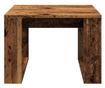 antik fa színű szerelt fa kisasztal 50 x 50 x 35 cm