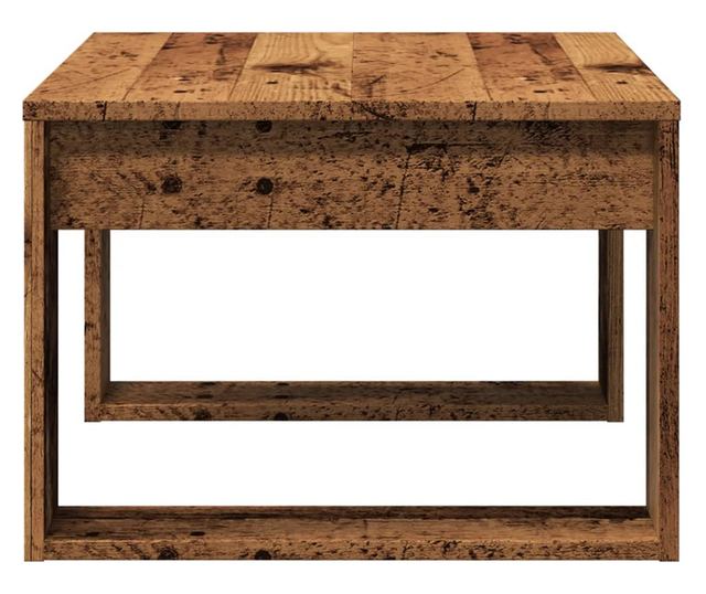 antik fa színű szerelt fa kisasztal 50 x 50 x 35 cm