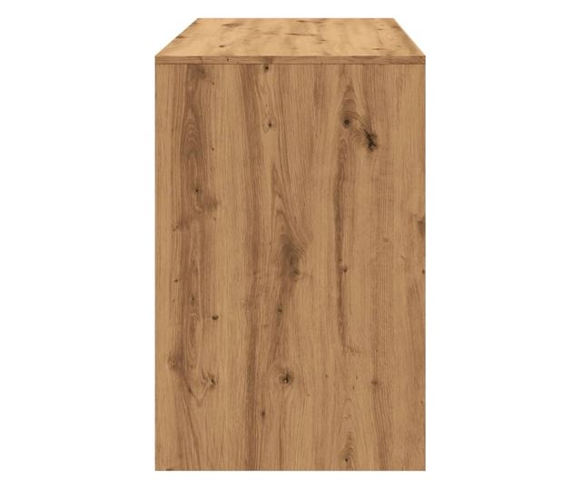 kézműves tölgy színű szerelt fa íróasztal 101 x 50 x 76,5 cm