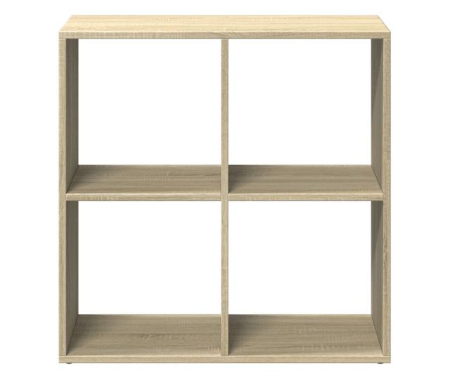 sonoma tölgy szerelt fa elválasztó könyvespolc 69,5x29x69,5 cm