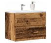 antik fa színű szerelt fa fürdőszobaszekrény 60 x 38,5 x 45 cm