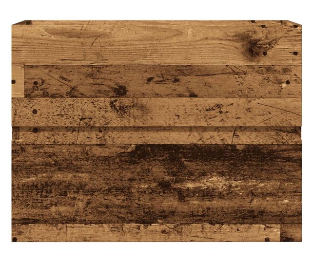 antik fa színű szerelt fa fürdőszobaszekrény 60 x 38,5 x 45 cm