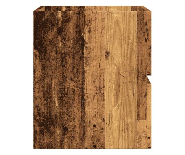 antik fa színű szerelt fa fürdőszobaszekrény 60 x 38,5 x 45 cm