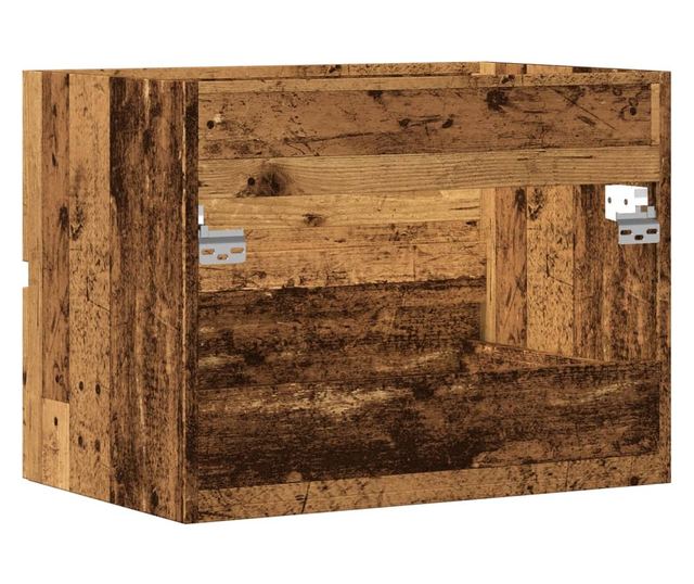 antik fa színű szerelt fa fürdőszobaszekrény 60 x 38,5 x 45 cm