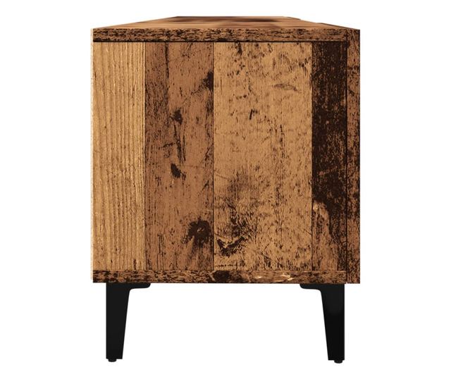 antik fa színű szerelt fa TV-szekrény 180 x 31,5 x 40 cm