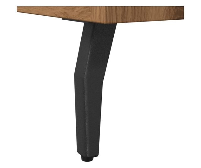 kézműves tölgy színű szerelt fa tálalószekrény 100 x 36 x 60 cm