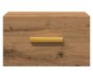 kézműves tölgy színű falra szerelhető éjjeliszekrény 35x35x20cm thumbnail 4