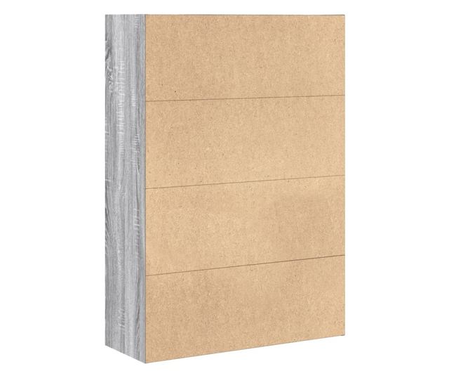 szürke sonoma színű szerelt fa könyvespolc 80 x 30 x 114 cm