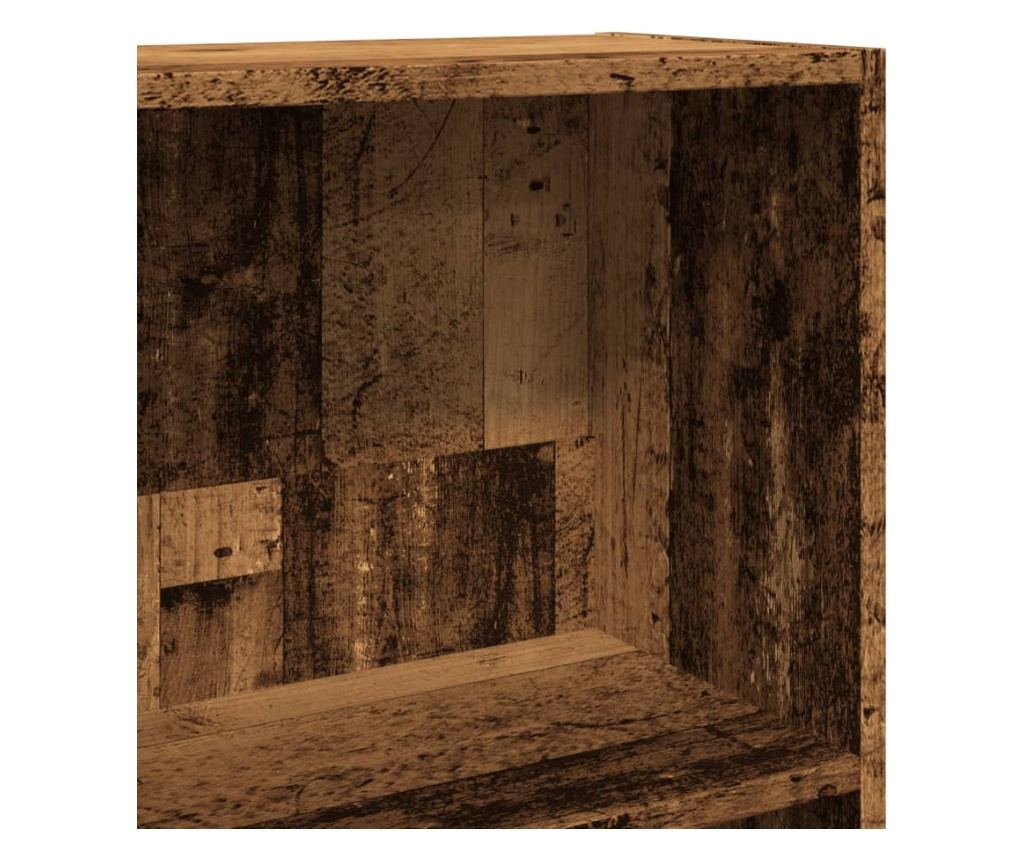 Knihovna old wood 80 x 30 x 152 cm kompozitní dřevo - 7