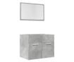 2 részes betonszürke szerelt fa fürdőszobai bútorszett