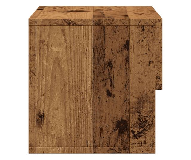2 db antik fa színű falra szerelhető éjjeliszekrény