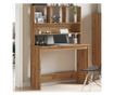 kézműves tölgy szerelt fa íróasztal polcokkal 102 x 45 x 148 cm thumbnail 3
