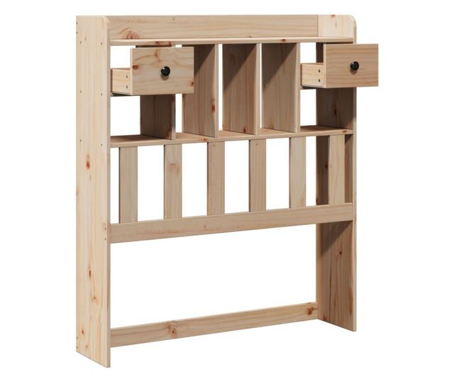 tömör fenyőfa fejtámla tárolóval 75 cm