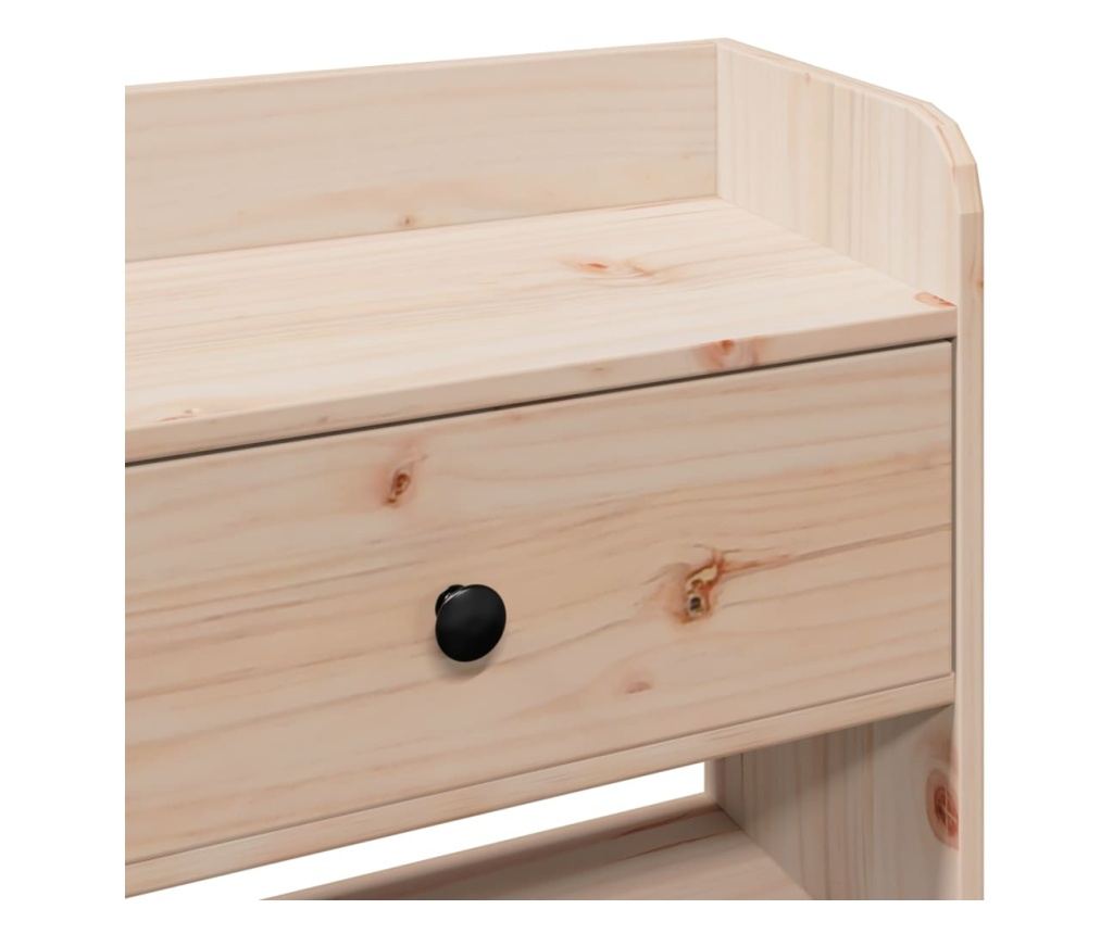 tömör fenyőfa fejtámla tárolóval 160 cm - 8