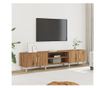 kézműves tölgy színű szerelt fa TV-szekrény 180 x 31,5 x 40 cm thumbnail 1