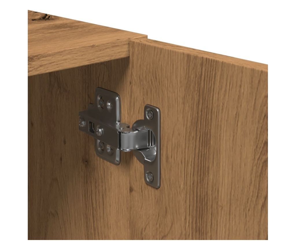 kézműves tölgy színű szerelt fa TV-szekrény 180 x 31,5 x 40 cm - 8