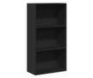 fekete szerelt fa könyvespolc 60 x 30 x 114 cm thumbnail 2