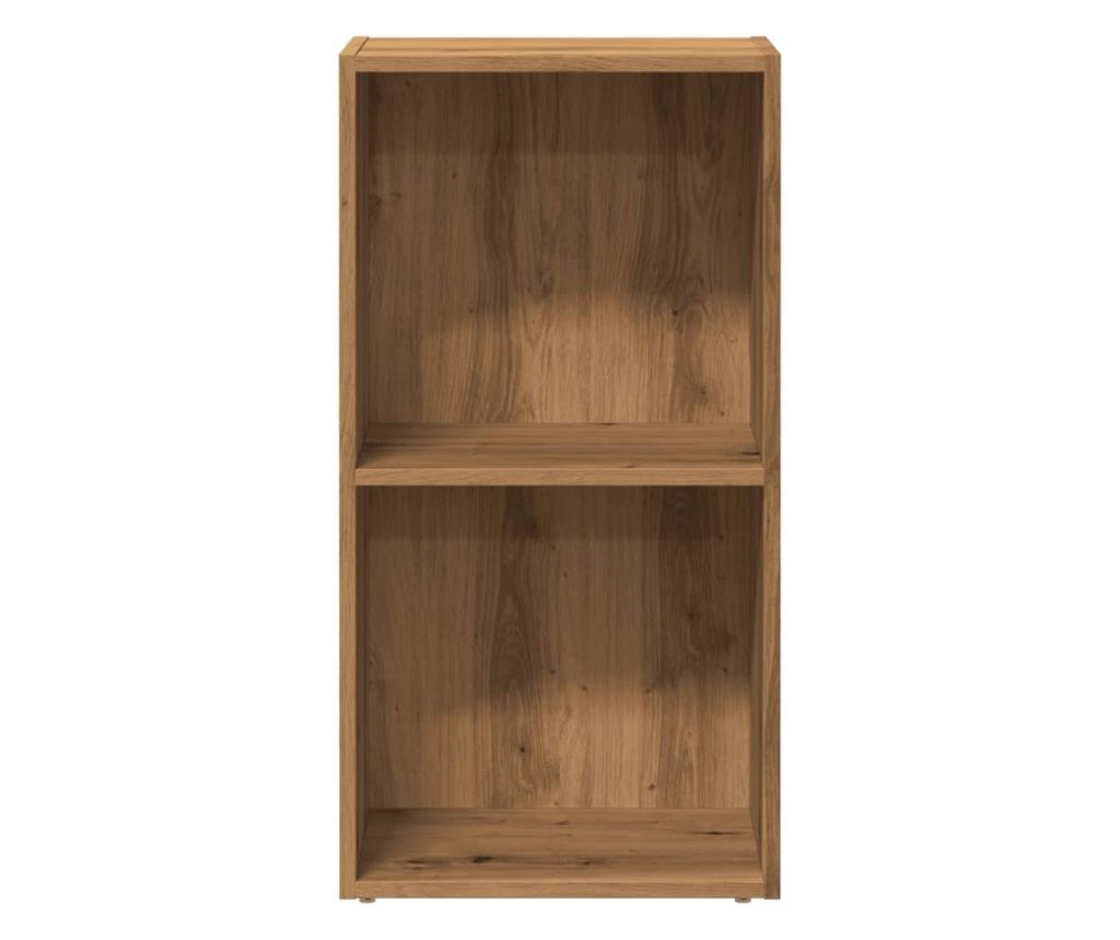 kézműves tölgy szerelt fa könyvespolc 40 x 30 x 77 cm - 4