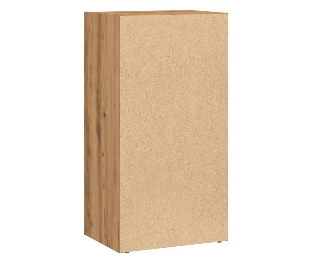 kézműves tölgy szerelt fa könyvespolc 40 x 30 x 77 cm - 6