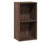barna tölgy színű szerelt fa könyvszekrény 40 x 30 x 77 cm thumbnail 2