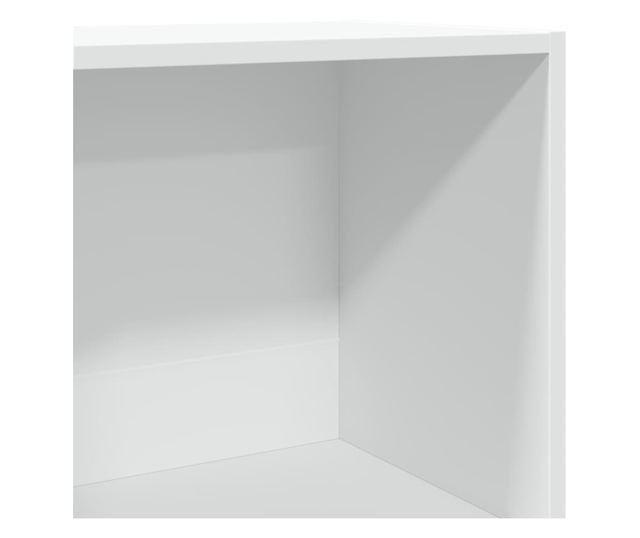 fehér szerelt fa könyvespolc 60 x 30 x 114 cm