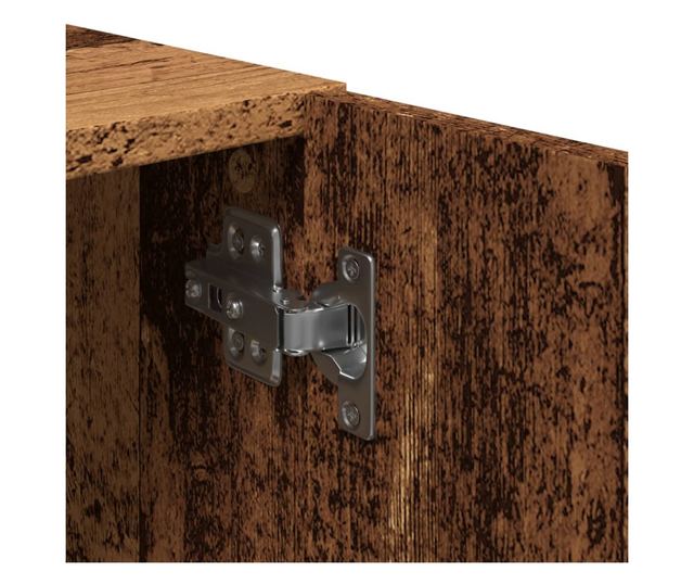 antik fa színű szerelt fa TV-szekrény 180 x 31,5 x 40 cm