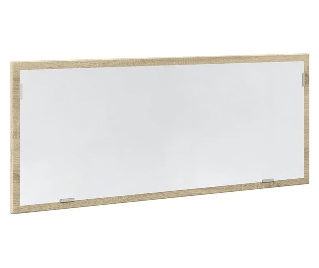 sonoma tölgy szerelt fa LED-es fürdőszobatükör 100x8,5x37 cm