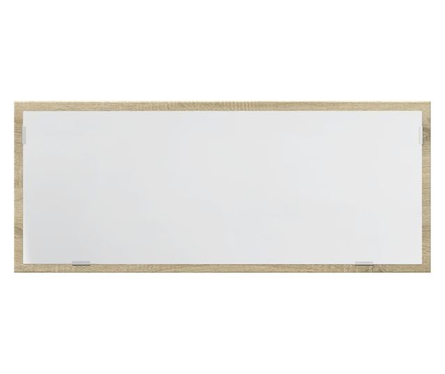 sonoma tölgy szerelt fa LED-es fürdőszobatükör 100x8,5x37 cm