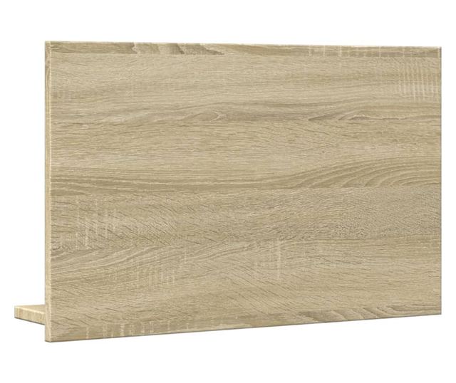 sonoma tölgy szerelt fa tükrös fürdőszobaszekrény 60x11x37 cm