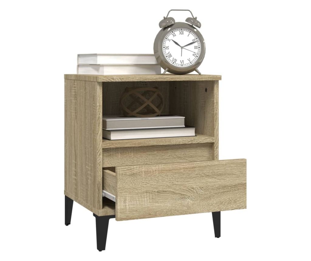 Κομοδίνα Sonoma Oak, 40x35x50 εκ. - 5