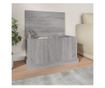 Кутия за съхранение, сонома сиво, 70x40x38 см, инженерна дървесина thumbnail 1