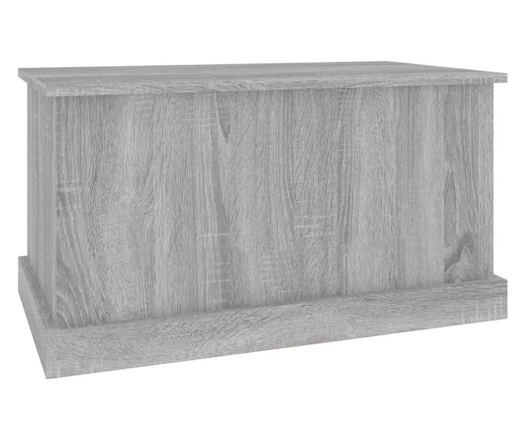 Кутия за съхранение, сонома сиво, 70x40x38 см, инженерна дървесина - 5