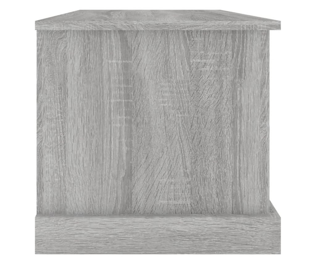 Кутия за съхранение, сонома сиво, 70x40x38 см, инженерна дървесина - 7