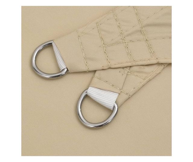 bézs 100% poliészter oxford szövet napvitorla 7 x 5 x 5 m