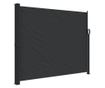 fekete behúzható oldalsó napellenző 160 x 300 cm