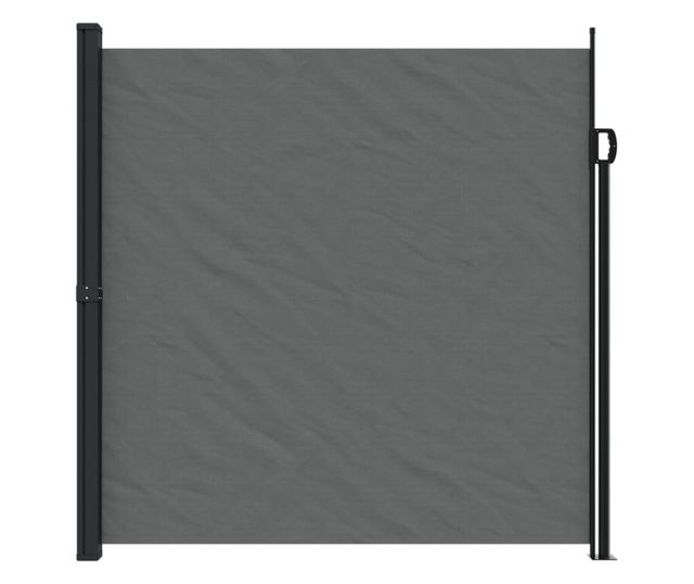 antracitszürke behúzható oldalsó napellenző 200 x 500 cm