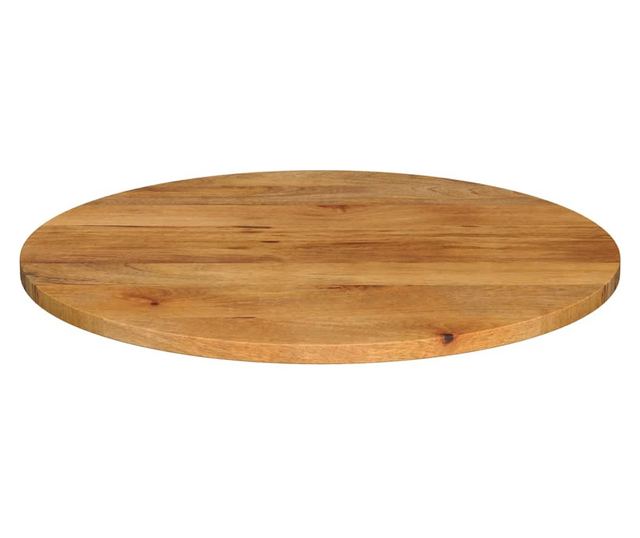 tömör mangófa kerek asztallap Ø70 x 2,5 cm