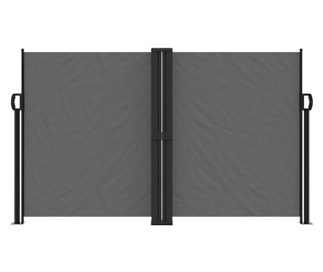 antracitszürke behúzható oldalsó napellenző 140 x 600 cm