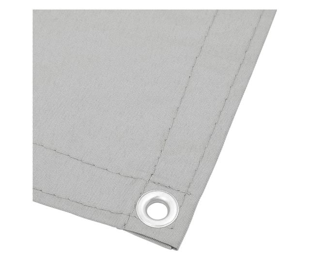 világosszürke 100% oxford poliészter erkélyparaván 120 x 400 cm