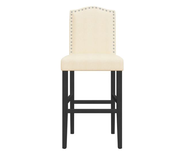 2 db tömör gumifa és szövet bárszék