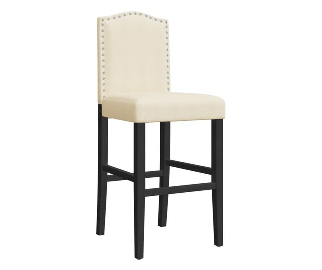 2 db tömör gumifa és szövet bárszék