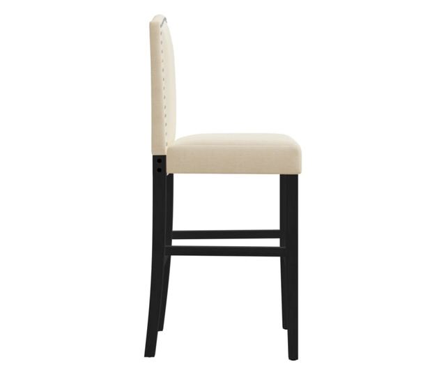 2 db tömör gumifa és szövet bárszék