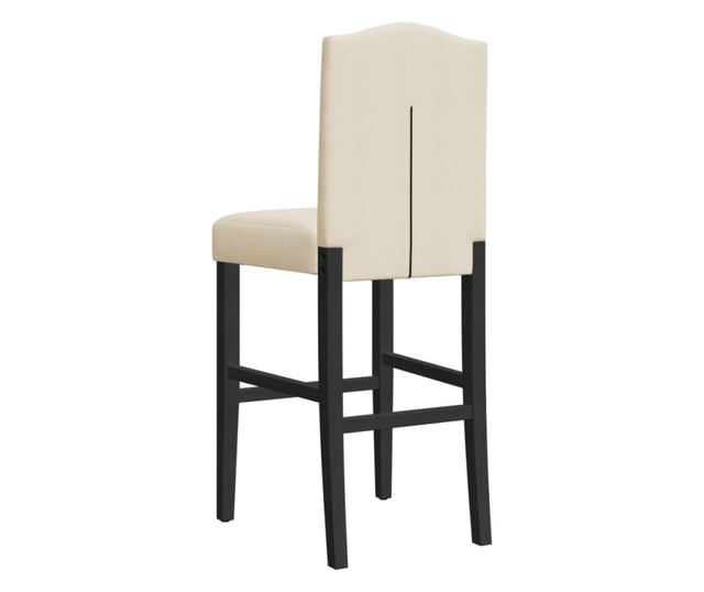 2 db tömör gumifa és szövet bárszék