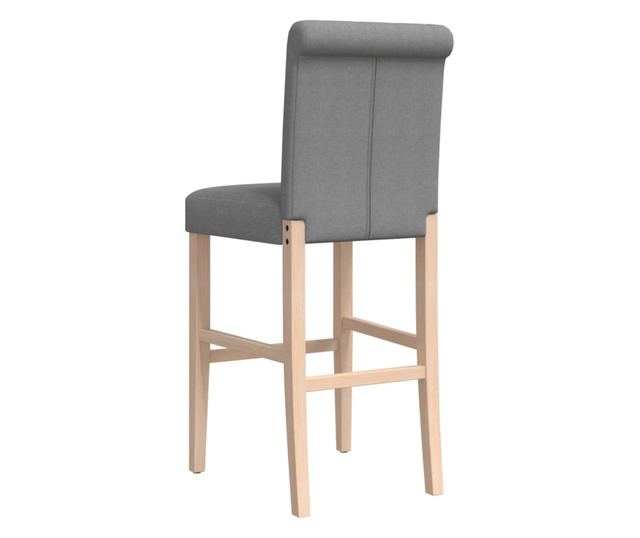 2 db tömör gumifa és szövet bárszék